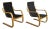 Model 406 Lounge Chairs by Alvar Aalto for Artek, Set of 2 For Sale