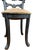 Antique 19th Century Hand-Carved Ebonized Faux Bois Aesthetic Movement Boudoir Vanity Side Chair With Floral Needlepoint Seat For Sale - Image 10 of 16