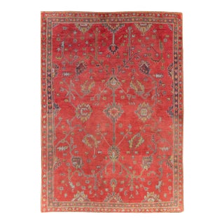 Galerie Shabab Collection Early 20th Century Turkish Oushak Accent Carpet For Sale