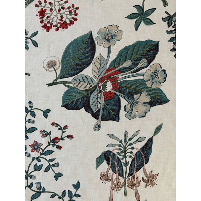 Linnaeus Cowtan & Tout Fabric 2 Yards Brand Cowtan & Tout Item Number 11511-03 Color teal, cream Contents 90% Linen 10%...