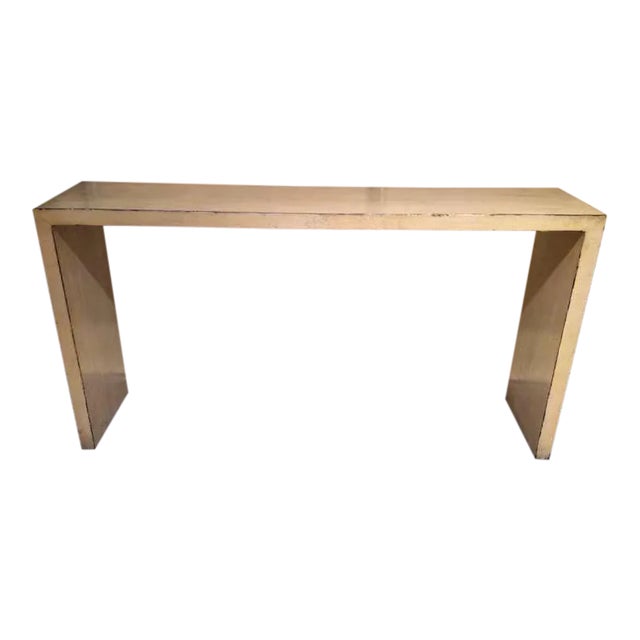 Crackle Glaze Console For Sale