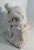 After Auguste Rodin, The Thinker Sculpture, White Glazed Terracotta, 1950s For Sale - Image 9 of 11