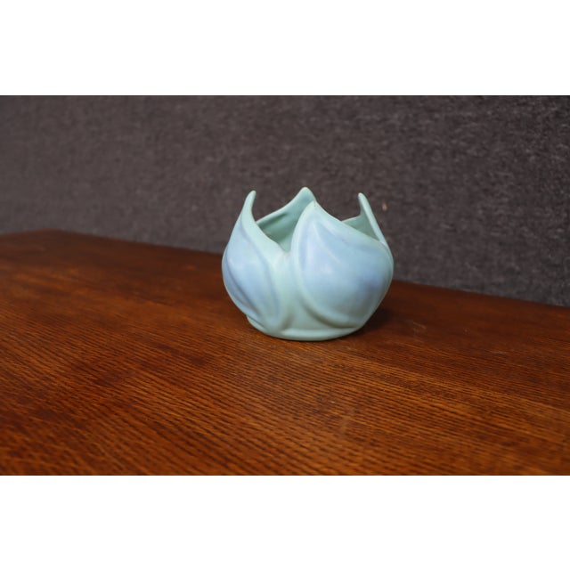 Van Briggle Art Pottery Sculptural Leaf Vase For Sale In Philadelphia - Image 6 of 10