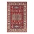 Southwestern Kazak Red/Beige Wool Rug - 3'1''x5'0'' For Sale