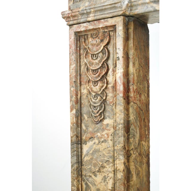 Waldorf Astoria French Regency Marble Fireplace Mantel For Sale - Image 10 of 16