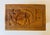 Vintage Chinese Hand Carved Hardwood Jewelry Box Scenic Relief Brass Lock For Sale - Image 4 of 13
