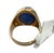 Blue 17.61 CTW Mid-Century No Heat Burmese Sapphire 18k Yellow Gold Ring, Size 7 For Sale - Image 8 of 11