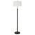 Black & Brass Thin Column Floor Lamp For Sale - Image 4 of 6