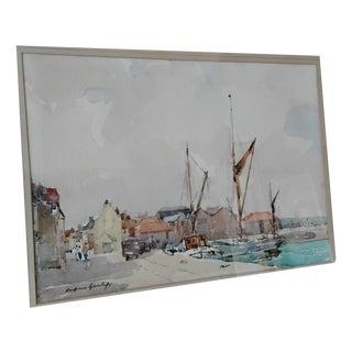 Andrew Gamley, Watercolour Landscape, 1869, Watercolor, Framed For Sale