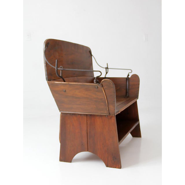 Antique American Buggy Seat Bench For Sale - Image 14 of 17