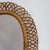 Brown Mid-Century Modern Italian Rattan Wall Mirror, 1960s For Sale - Image 8 of 12
