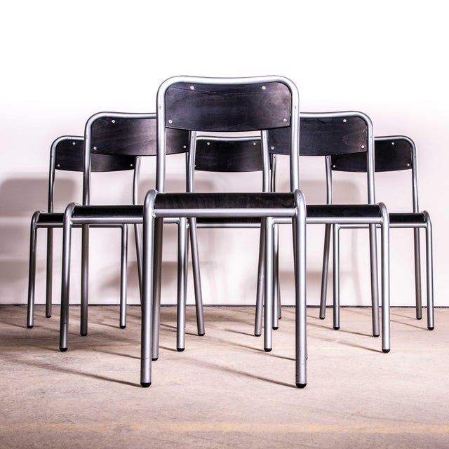 Black Stacking Dining Chair from Mullca, 1970s, Set of 4 For Sale - Image 10 of 10