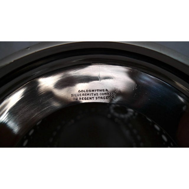 Silver Early 20th Century Edwardian Sterling Silver Siphon Stand Wine Bottle Coaster by Goldsmiths & Silversmiths Company For Sale - Image 8 of 13