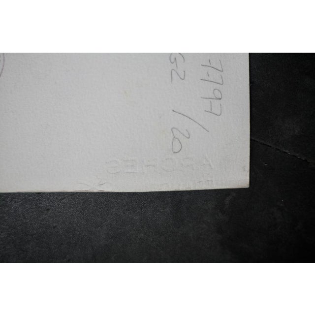 Lithograph on Arches paper, kinetic, 1970s. accidents: white lines and dots. Beautiful colors Mention "specimen" on the...