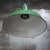 Vintage Industrial American Green Enamel Pendant Light For Sale - Image 5 of 6