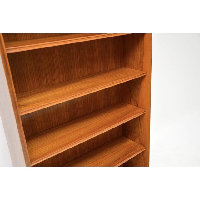Vintage Georgian Style Walnut Open Bookcase, 1950 For Sale - Image 10 of 13