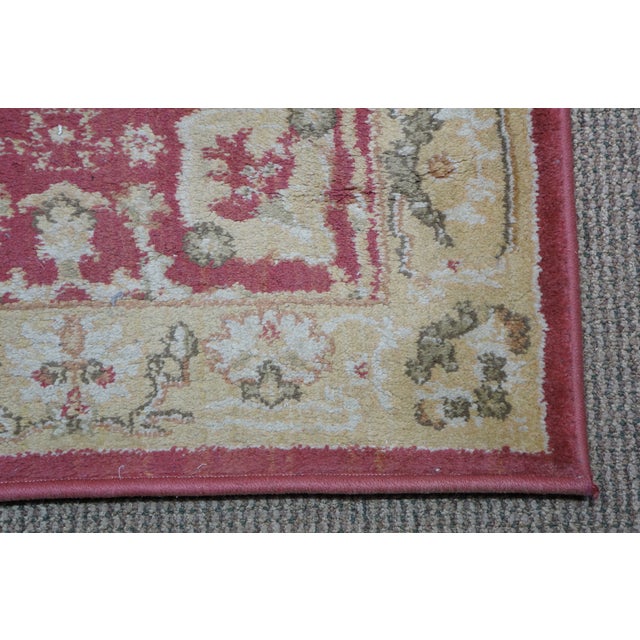 Ralph Lauren Ralph Lauren Turkish Red Beige Cross Weave Rug Runner Carpet Mat 47" For Sale - Image 4 of 13