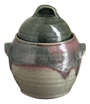 Vintage Studio Stoneware Jar W/Lid