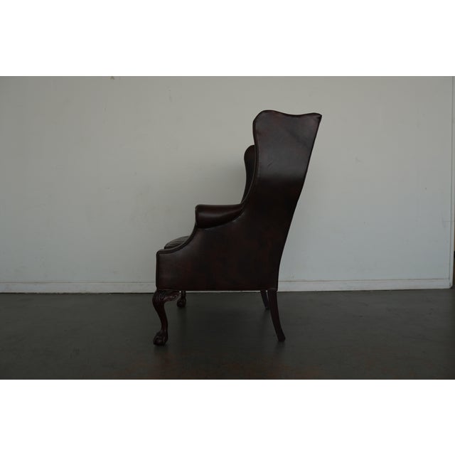 Wood Vintage Sherrill Furniture Wingback Chair For Sale - Image 7 of 16
