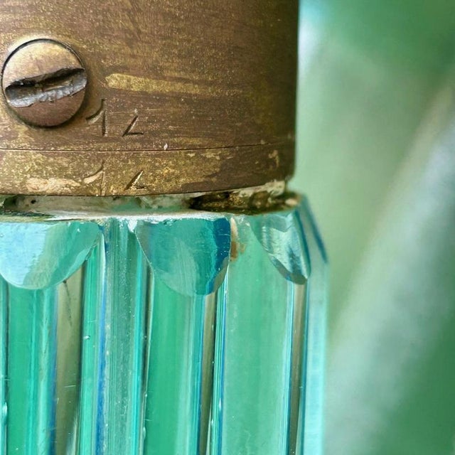 Green Murano Glass 4-Feet Floor Lamp attributed to Barovier & Toso, Italy, 1930s-1940s For Sale - Image 9 of 18