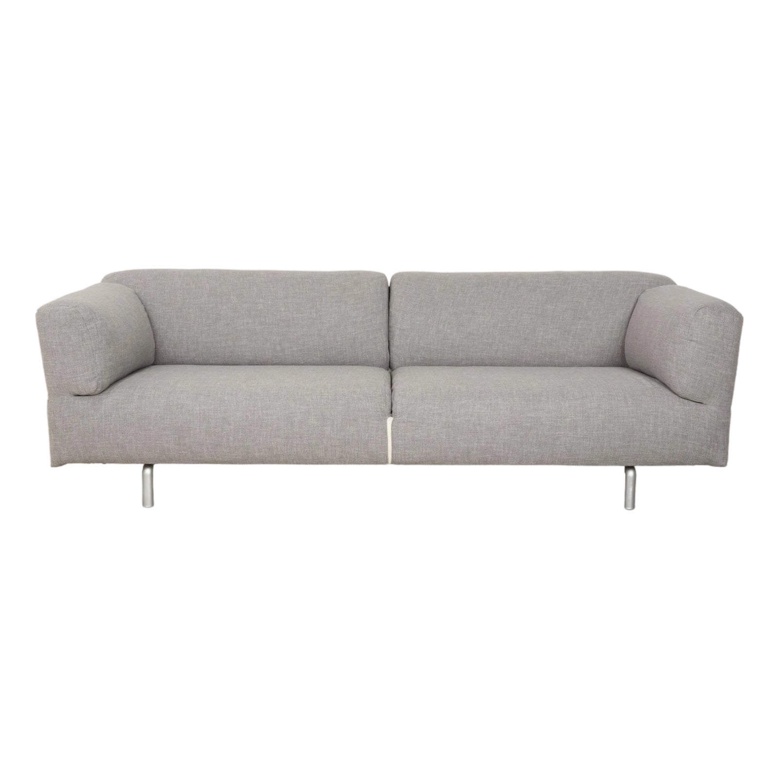 Met 250 3-Seater Sofa in Light Grey Fabric by Piero Lissoni for