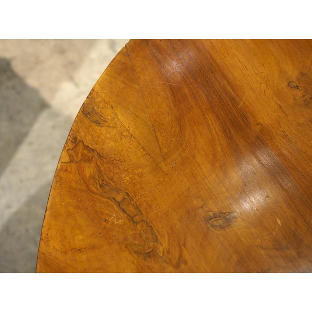 Antique French Cherrywood Wine Tasting Table With Lyre Support, Circa 1890 For Sale - Image 18 of 18