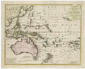 Map of Australasia and the South Pacific, 1802
