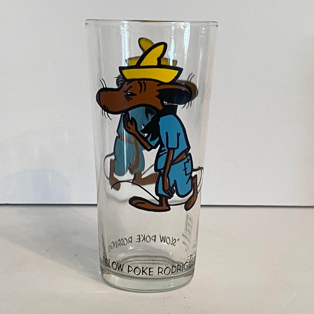 Rare 1973 Looney Tunes Slow Poke Rodriguez Collector Series Glass. For Sale In Sacramento - Image 6 of 8
