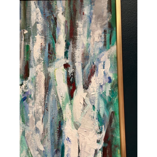 Kurt Dejmo, Mountain Forest White, 1997, Oil on Canvas, Framed For Sale - Image 4 of 18