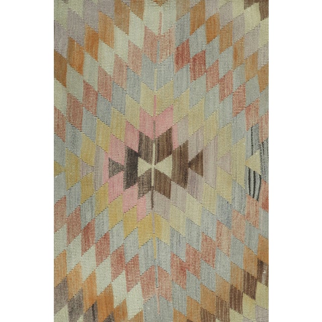 Mid 20th Century Vintage Turkish Kilim Rug-5′8″ × 10′ For Sale - Image 9 of 13