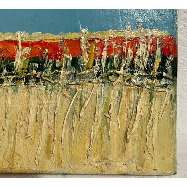Jean Helleu, French Semi Abstract Expressionist Color Field Impasto Oil Painting Jean Helleu, c.1950's For Sale - Image 12 of 12