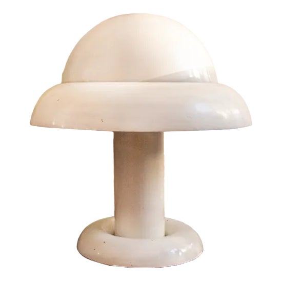 Space Age Lacquered Metal Table Lamp, 1960s For Sale