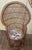 Mommy & Me Pr Small Large Rattan Emmanuelle Fan Peacock Bohemian Wicker Chairs For Sale - Image 9 of 12