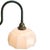 Mid-Century Modern Cast Iron Wall Light with White Opaline Glass Shade For Sale - Image 6 of 8