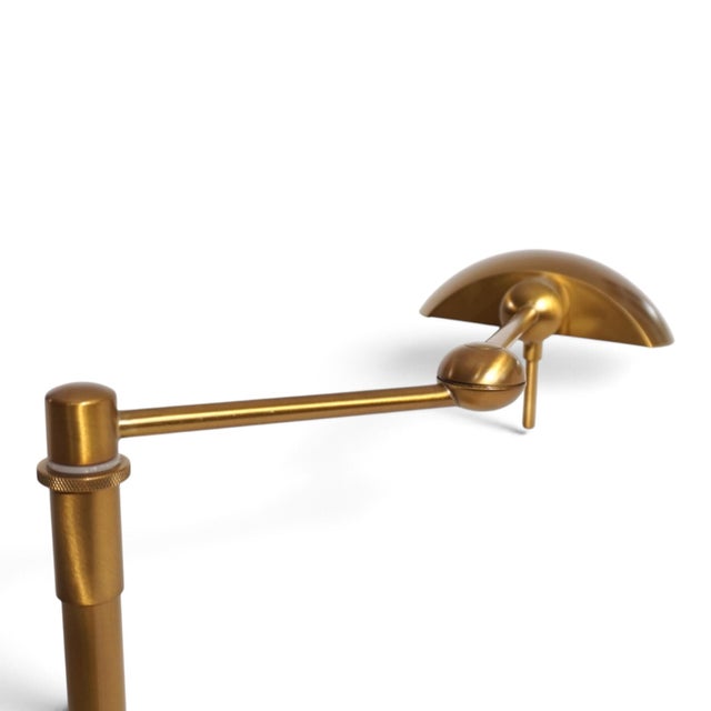 Mid-Century Modern Brass-Colored Dimmable and Height-Adjustable Holtkötter 6352/1-3 Table Lamp, 1960 For Sale - Image 3 of 18