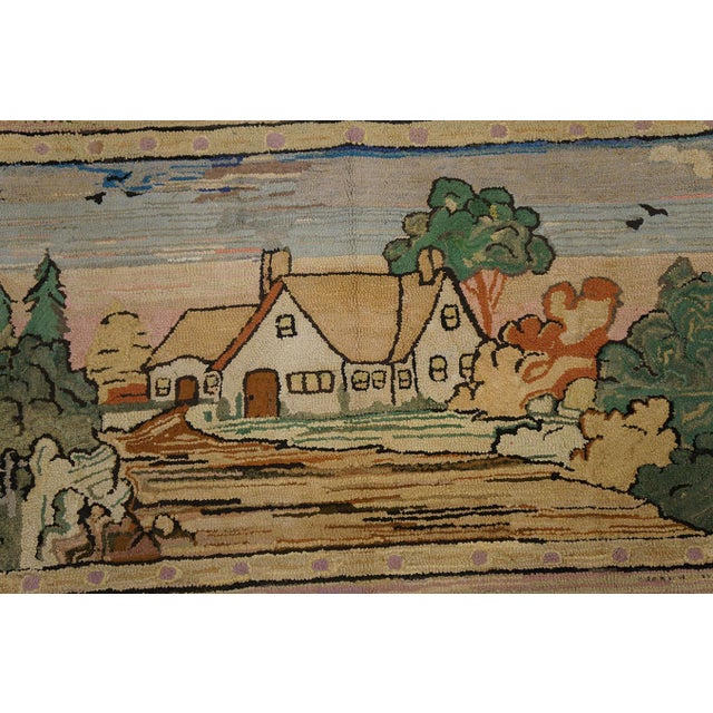 1920s American Hooked Rug | Chairish