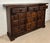 Spanish Rustic Oak Sideboard with Paneled Doors and Iron Hardware, 1930s For Sale - Image 4 of 10