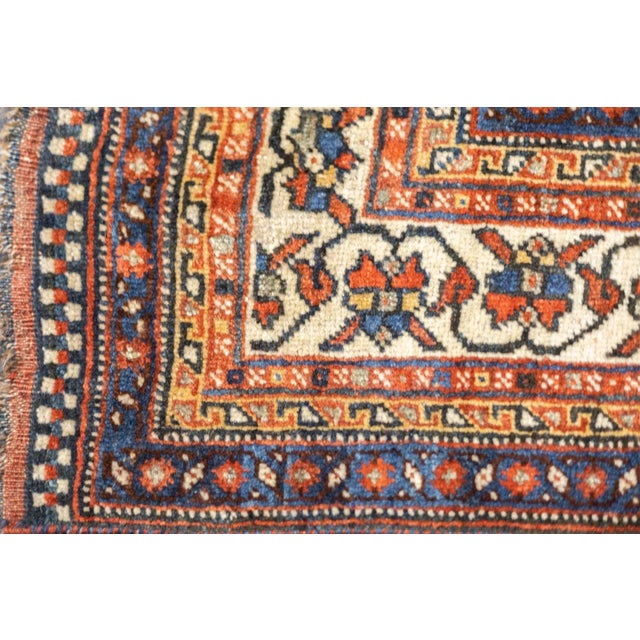 Late 18th Century Antique Persian Qashqai Rug 5'10'' x 8'2'' For Sale - Image 10 of 12