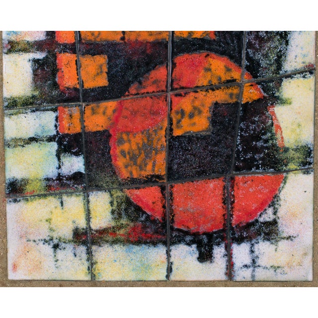 Brutalist Abstract Enamel Mounted Wall Panel Plaque Artwork, circa 1960 For Sale In Atlanta - Image 6 of 15