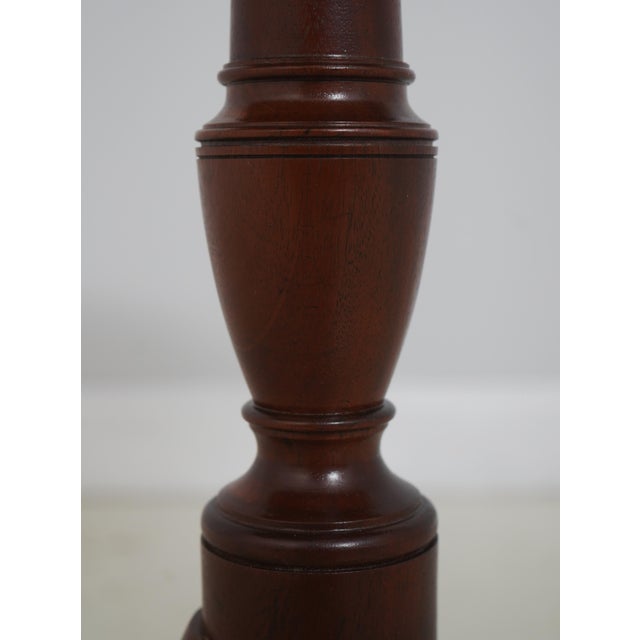 Baker Colonial Williamsburg Mahogany Tilt Top Occasional Table For Sale - Image 9 of 14