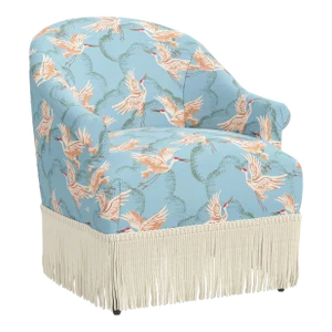Fringe Chair in Crane Flock Blue
