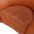 Animal Skin A French Bulbous Croissant-Shaped Leather Chair, C. 1985. For Sale - Image 7 of 8