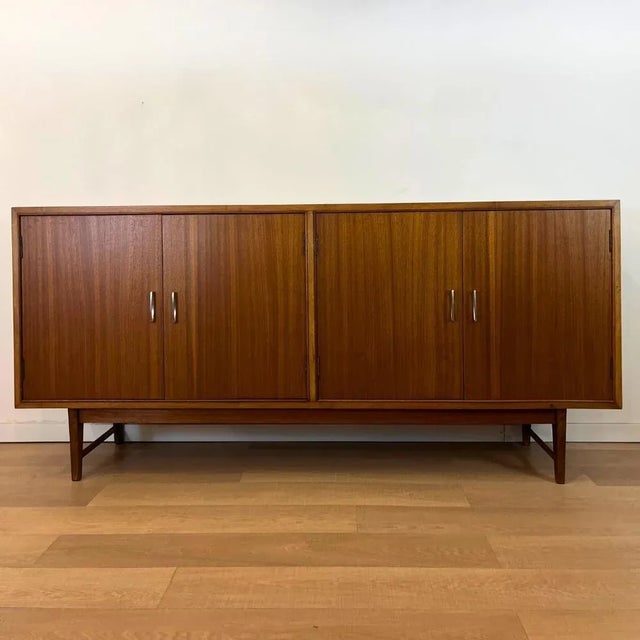 Brown Mid-Century Teak Sideboard, Spain, 1950s For Sale - Image 8 of 8