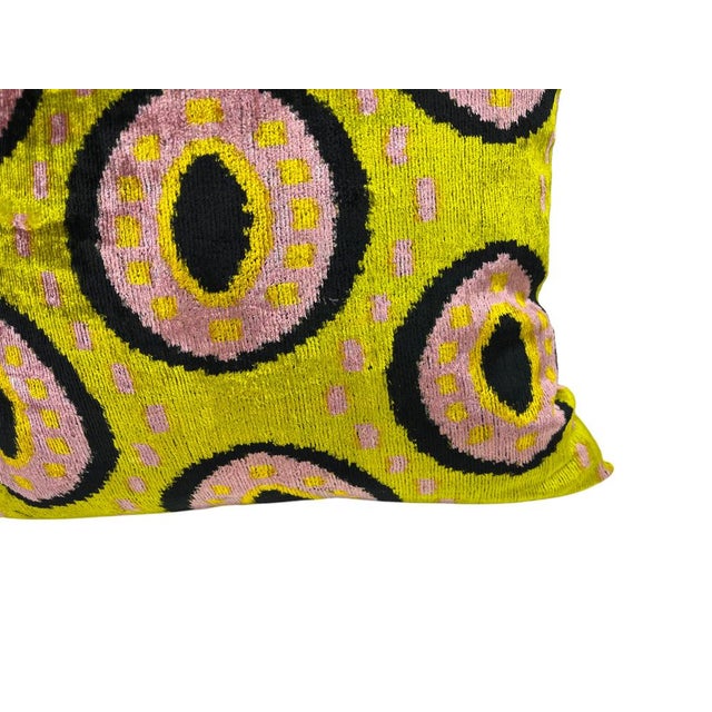 Textile Large Silk Cushion Cover with Eye Design, 2000s For Sale - Image 7 of 11