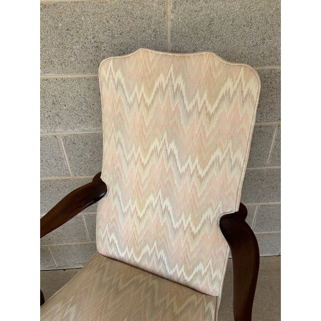 Hickory Chair Mahogany Gooseneck Georgian Style Fireside Chairs - A Pair For Sale - Image 10 of 15