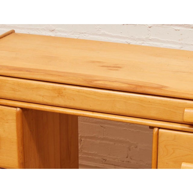 Mid 20th Century Mid 20th Century Rustic Maple Desk For Sale - Image 5 of 11