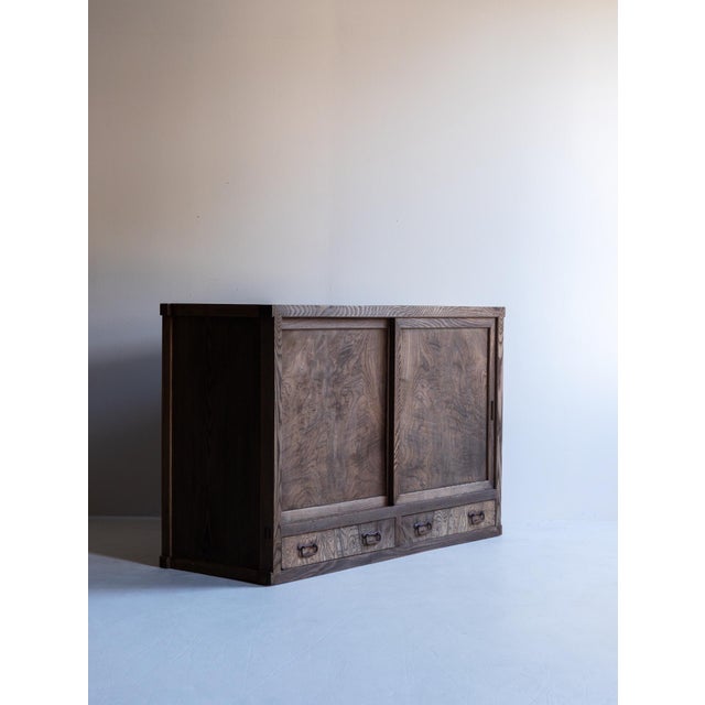 Japanese Antique Tansu Cabinet/ Wabi-Sabi / Taishō–Shōwa Period 1910-40s For Sale - Image 15 of 18