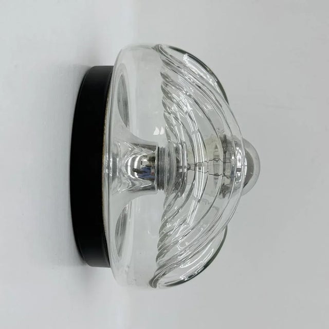 Wave Glass Wall Lamp from Peill & Putzler, 1970s For Sale - Image 10 of 18