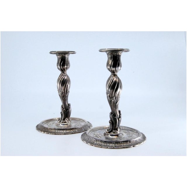 Silver Candelabras, Set of 2 For Sale - Image 9 of 10