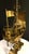 Metal Monumental Brutalist Gilt Metal Ship Sculpture – Mid-Century Maritime Art For Sale - Image 7 of 8